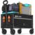 Blomoba Collapsible Wagon Cart, Flexible Handle, Portable Collapsible Wagon with All-Terrain Wheels 360° Rotation, 220LBS Heavy Duty Utility Cart for Garden Camping Grocery Sports Shopping Beach