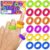 Fidget Toys Sensory Rings for Kids: Quiet Textured Ring 18 Pack – Sensory Toys for Kids with Autism – Calming Corner Bulk Fidgets for Classroom Prize – Party Favors Goodie Bag Fillers