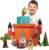 Castle Playset for Kids Ages 3-9, Build Your Own Castle for Pretend Play with 7 Figurines, Mesh Accredited Educational Toy, Zero-Plastic Playhouse for Boys & Girls Curious Kingdom by Playper