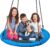 TURFEE 40 inch Saucer Tree Swing 900Lb Weight Capacity, Waterproof Swing Seat for Kids Outdoor with Hanging Straps Playground Outdoor Backyard(Blue)