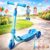 Kids Scooter Ages 3-7 – Three Wheel Preschool Toddler Kick Scooters,Safer Steering,Light Up Wheels, Adjustable Handlebar, Wide Anti-Slip Deck, Birthday for Boys Girls – Blue