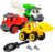 Power Gearz Take Apart Toy with Screwdriver and Screws- 3 Pack Truck Set for Boys and Girls- Fire Truck, Construction Garbage Trucks- Vehicle Set – Building Toys for Kids Ages 3-5