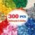300 PCS Building Bricks Compatible with Lego Classic – 300 Pieces Basic Bulk Building Blocks in Random Color – Mixed Shape (300PCS)