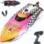 BEZGAR RC Boat, 12 inch Remote Control Boat for Kids and Adults, 25 KPH Fast RC Speed Boats with 2 Batteries, Ideal Waterproof Toy for Pool & Lake – TX136