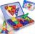 Mini Magnetic Tiles,42PCS Magnetic Building Blocks with Metal Storage Box,STEM Toys for Kids Ages 3+,Sensory Toys for Kids with Autism