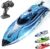 BEZGAR RC Boat, 12 inch Remote Control Boat for Kids and Adults, 25 KPH Fast RC Speed Boats with 700mAh Battery, Ideal Waterproof Toy for Lakes & Pools – TX126 Blue