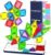 Mini Magnetic Tiles Travel Set with Case 30pcs, Mini Travel Magnet Tiles, Portable Travel Size Magnetic Tiles for Kids Ages 3-5 4-8 Boys Girls, STEM Magnet Toys for Outdoor, Kids Gift