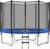 JELENS Trampoline 8FT 10FT 12FT 14FT 15FT, Outdoor Trampolines with Enclosure Net, Recreational Anti-Rust Trampolines for Kids and Adults, ASTM Approved