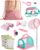 ROBOTIME Bug Catcher Kit for Kids, 12Pcs Explorer Kit, Outdoor Adventure Set with Kids Binoculars, Butterfly Net, Insect Box, Magnifying Glass and Compass Watch for Toddlers 3-12 (Pink)