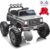 24V Ride on Licensed Chevrolet Cheyenne Truck Car w/400W Motor, 24 Volt Ride on Toys Power Big Wheels for Big Kids, Grey