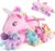 gnomantic Unicorn Stuffed Animals with Babies Inside, Mommy Toy for Kids | 5-Piece set: 1 mommy unicorn + 4 baby unicorns inside. Unzip belly to reveal surprise babies. Ultra-soft, ages 3-8.
