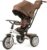Bentley 6-in-1 Baby Stroller & Toddler Tricycle – Officially Licensed Luxury Kids Bike, Convertible Travel Strollers & Kid Trike with Air Wheels, Canopy & Safety Features (6m-5y+ | White Satin)