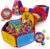 Playz 5pc Kids’ Play Tents & Tunnels – Ball Pit for Toddlers, Basketball Hoop, Crawling Tubes, Pop-Up Playhouses, Baby Obstacle Course for Indoor or Outdoor Use