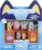 Bluey Fuzzies Deluxe Figure Pack. Eight Figures : 6 Specially Flocked Collectible Mini-Figures + 2 Surprise Figures (Blind Pack), Trading Card, and Collector’s Guide. 80 to Collect in Series 1!