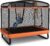 KOTEK 6 Ft Toddler Trampoline with Net & Swing, Mini Indoor Recreational Trampoline, Small Rectangle Trampoline for Home, ASTM Approved, Max Load 220 lbs, Gift for Kids Christmas Birthday