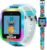 Disney Stitch Kids Interactive Smartwatch with Touchscreen, Camera, Games, Pedometer, Voice Recorder, and Alarm for Boys & Girls Aged 6+ – Blue Character Band, Multi-Color LED Light-Up Bezel