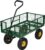 VIVOHOME Heavy Duty 880 Lbs Capacity Mesh Steel Garden Cart Folding Utility Wagon with Removable Sides and 4.10/3.50-4″ Wheels 10 Inch Tire(Green)