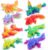 JOYIN 8 Pcs 3D Printed Dragon, 4.4″ Colorful 3D Printed Flexible Articulated Dragon Fidget Toys for Office Desk Decor, Autism Stress Relief Fidget Toys for Kids & Adults Gift