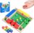 Shut The Box Dice Game, 4-Player Family Wooden Board Table Math Games for Adults and Kids, Fun for Classroom, Home, Party, Pub & Camping Strategy Game, Travel Size