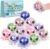 VESPRO 12 Pack Fidget Stress Balls for Adults, Cute Octopus Stress Relief Sensory Stress Ball, Bulk Squishy Squeeze Ball Toys Set for Classroom Prizes and Birthday Party Favors