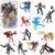 Liberty Imports 12 Pack: Medieval Knights & Fantasy Dragons Figurines Set – Mythical Creatures with Knights, Dragons, Wyvern, Griffin, and More – Mini Toy Figures for Kids