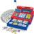 Bstoyder Calculator Cash Register Toy Gift for Kids Age 3, 4, 5, 6, 7, 8+ Year Old, 103 Pcs Grocery Store Playset with Microphone, Credit Card, Cash Register for Toddlers Kids 4-8