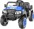 Electric Car for Kids, 24V 4 Seater Ride on Toys w/Parent Remote, 4 Wheeler Suspension, Max 220lbs Weight Capacity, USB, Music, Radio, LED Light, Ride on Truck for Boy/Girl Ages 3-8, Blue