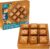 BSIRI Wooden XO Blocks Tic Tac Toe Travel Game Coffee Tabletop Family Living Room Decoration Games Night for Adults for Desk and Bookshelf Decor Unique Wood Gifts 5.5 Inch