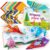 Mocoosy 320 Sheets Origami Kit for Kids Ages 5-8 9-12, Folding Paper Set with Origami Book & Paper Airplane, DIY Art Craft Project for Boys Girls, Travel Game Airplane Car Road Trip Activity Toy Gift