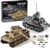 WW2 Army Tank Toys Building Kit Compatible with Lego, Create a German Tiger & an American M4 Sherman Models with 1184 Blocks, Great Military Toy Gifts for Boys, Kids Age 8-14