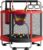 ZCMHAXJ 55″ Trampoline for Kids with Enclosure, 440lbs Capacity Indoor & Outdoor Toddler Trampoline with Adjustable Gymnastics Bar & Toys, for Boys & Girls