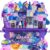 Mini Galaxy Slime Kit, with Glow in The Dark Stickers,Making Butter Slime, Dark Powder to Make Glitter & Galactic Slime, Stress Relief Toys, Party Favors for Kids, for Girls Boys 6 7 8 9 10 11 12