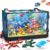 Jorumo Fish Tank Building Block, Lighting Aquarium Building Sets for Adults and Kids Including Ocean Jellyfish, Dolphin, Turtle, Crab, Animal Building Toys for Boys Age 12+, 725pcs