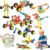 Huaker 125PCS Stem Building Toys for 3 4 5 6 7 8 Year Old Boys Girls,Kids Building Blocks Educational Creative Learning Activity with Large Storage Box,Ideal Christmas Birthday Gifts