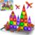 Mini Magnetic Tiles, 45PCS Diamond Pattern Magnetic Tiles Travel Set with Case, Portable Building Toys Creativity Boosting Sensory Toys for Kids Ages 4-8 Toddler Boys Girls Halloween Birthday Gift