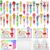 CZWZ 30 Set Cute Multicolor Pens in One 4-in-1 Fun Pens Bulk with 30 Gift Cards for Kindergarten Party End of Year Student Gift Bulk Office School Exchange Gifts