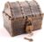 Lingway Toys Kids Pirate Treasure Chest Teacher’s Favorite Treasures Collection Storage Box with 2 Sets of Locks and Keys Only(Vintage Bronze Coating,6.3″X4.8″X5.2″)