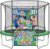 Trampoline Sticky Soccer Ball Game Accessories with 2 Inflatable Balls, Double Side Soccer Goal Target Attachment Fits 8 10 12 14 15 16 FT Trampoline, Indoor Outdoor Lawn Backyard Game