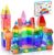 PicassoTiles 60 Piece Set 60pcs Magnet Building Tiles Clear Magnetic 3D Blocks Construction Playboards – Creativity Beyond Imagination, Inspirational, Recreational, Educational, Conventional