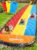 JAMBO Premium Triple Water Slide with 3 Bodyboards, 20Ft Heavy Duty Slip Splash and Slides-Advanced 3-Way Sprinkler System, Splash Pad Mat Backyard Summer Outdoor Water Toys n Long Slides for Kids