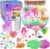 Gifmore Fairy Light Up Terrarium Kit for Girls, DIY Fairy Garden Crafts Toy Set, Dreamy Birthday Gifts for Little Girls Ages 4-12